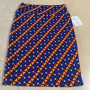 New LuLaRoe Cassie Pencil Skirt Geometric Print sz S